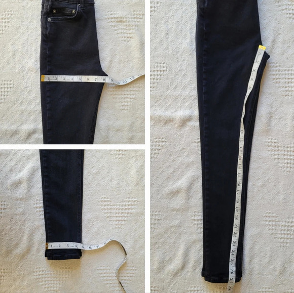 Reformation, Black Casual Skinny High Waisted Denim Jean - Picture 10 of 10